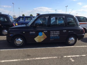 IZettle taxi promotion for London.